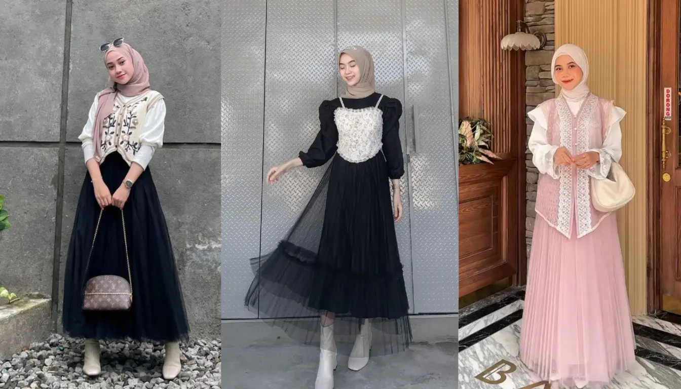 Mix and match dengan vest Mix and match dengan vest