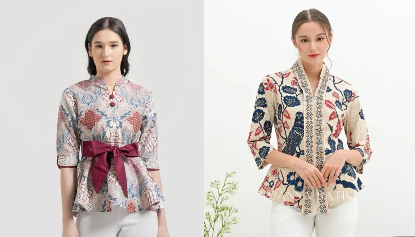 Model Baju Batik Wanita Atasan Kantor Peplum Model Baju Batik Wanita Atasan Kantor Peplum
