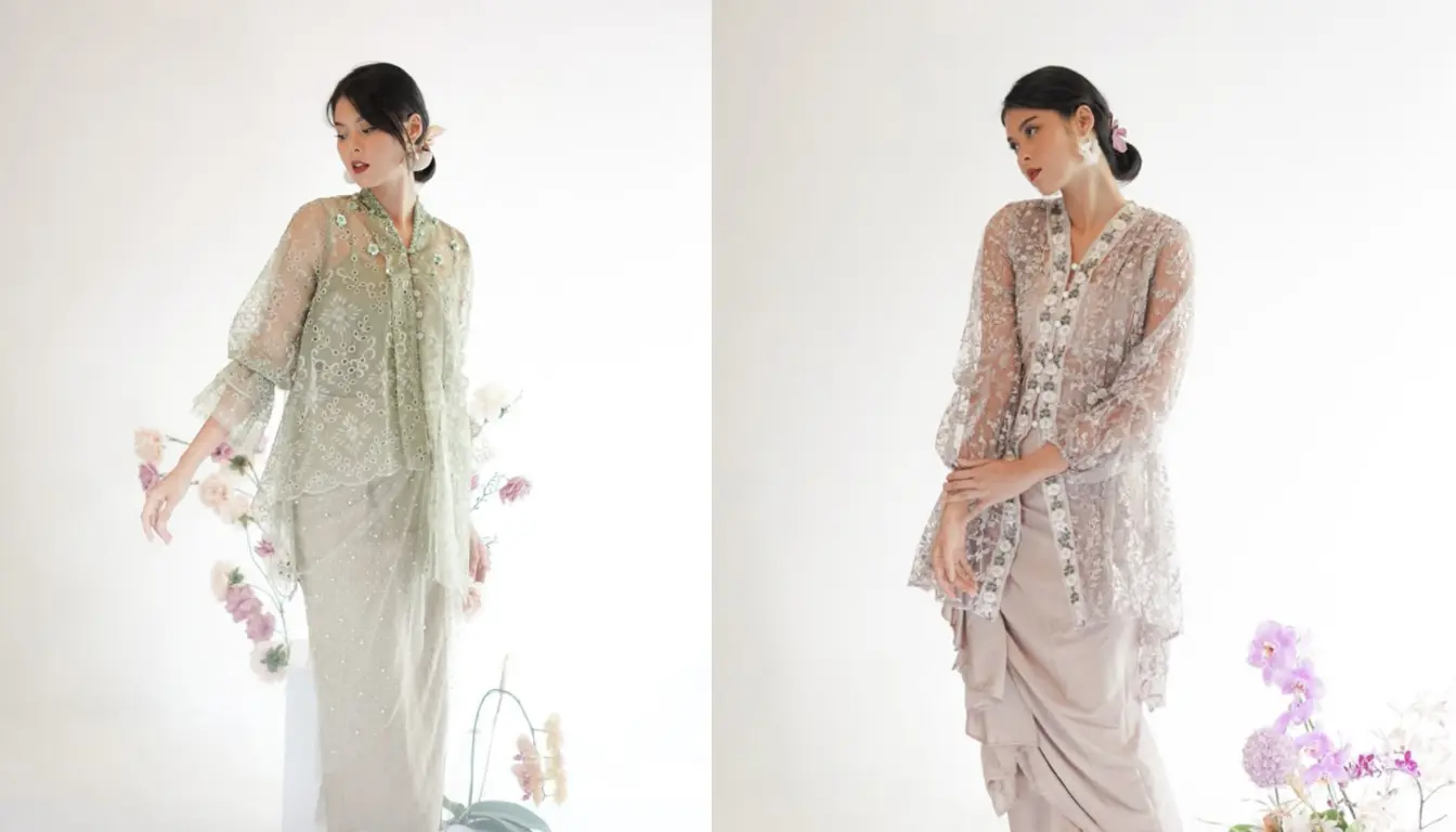Model Kebaya Modern Simple Lengan Balon Model Kebaya Modern Simple Lengan Balon