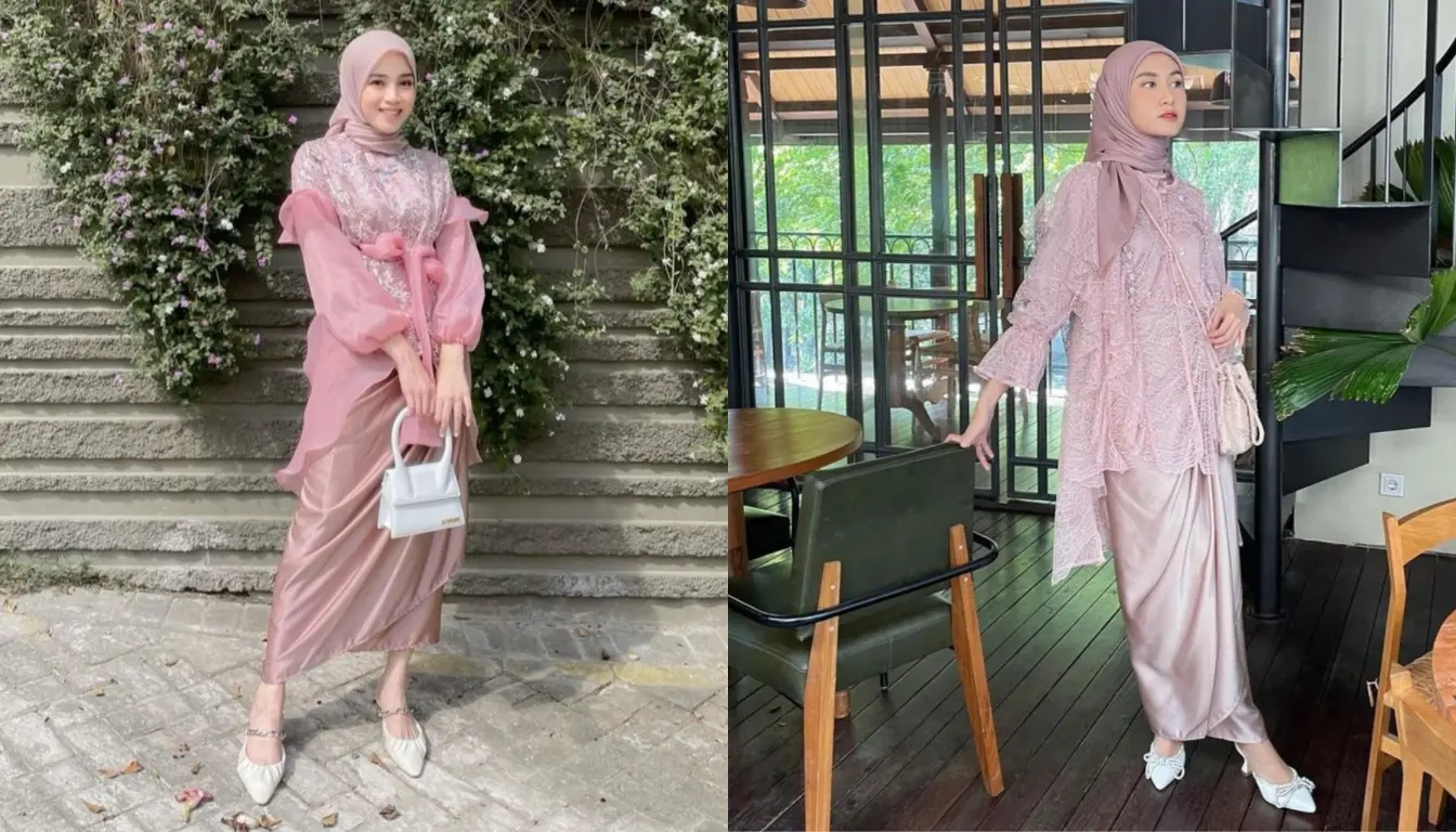OOTD Kondangan Hijab Outfit Dusty Pink OOTD Kondangan Hijab Outfit Dusty Pink