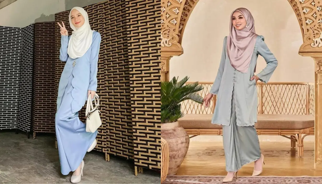 One Set Baju Kurung Polos One Set Baju Kurung Polos