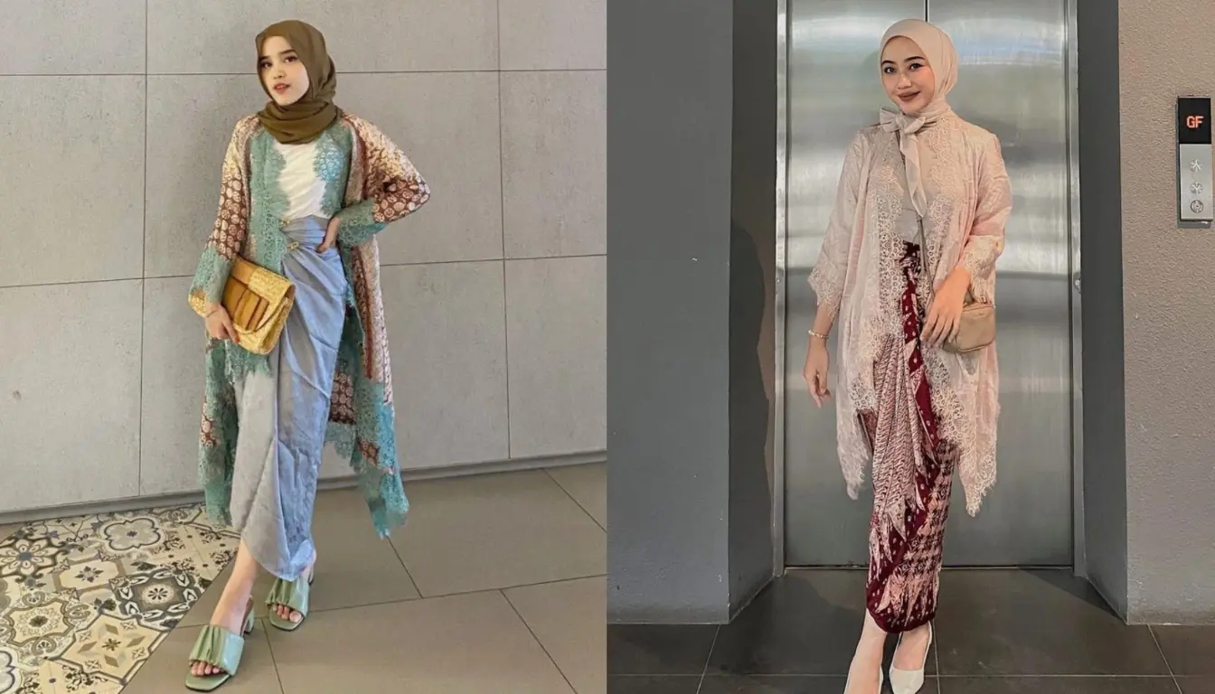 Outer Lace dengan Rok Lilit Outer Lace dengan Rok Lilit