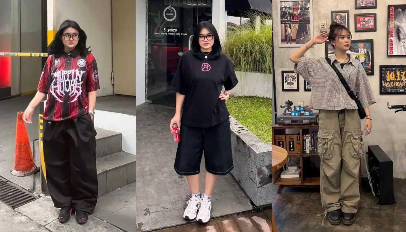 Outfit Anak Skena Celana Cargo dan Celana Wide Leg Outfit Anak Skena Celana Cargo dan Celana Wide Leg
