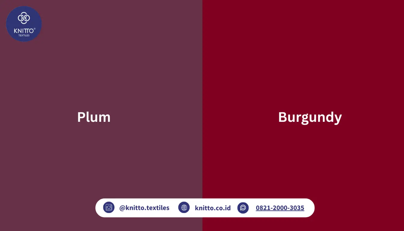 Perbedaan Plum dan Burgundy