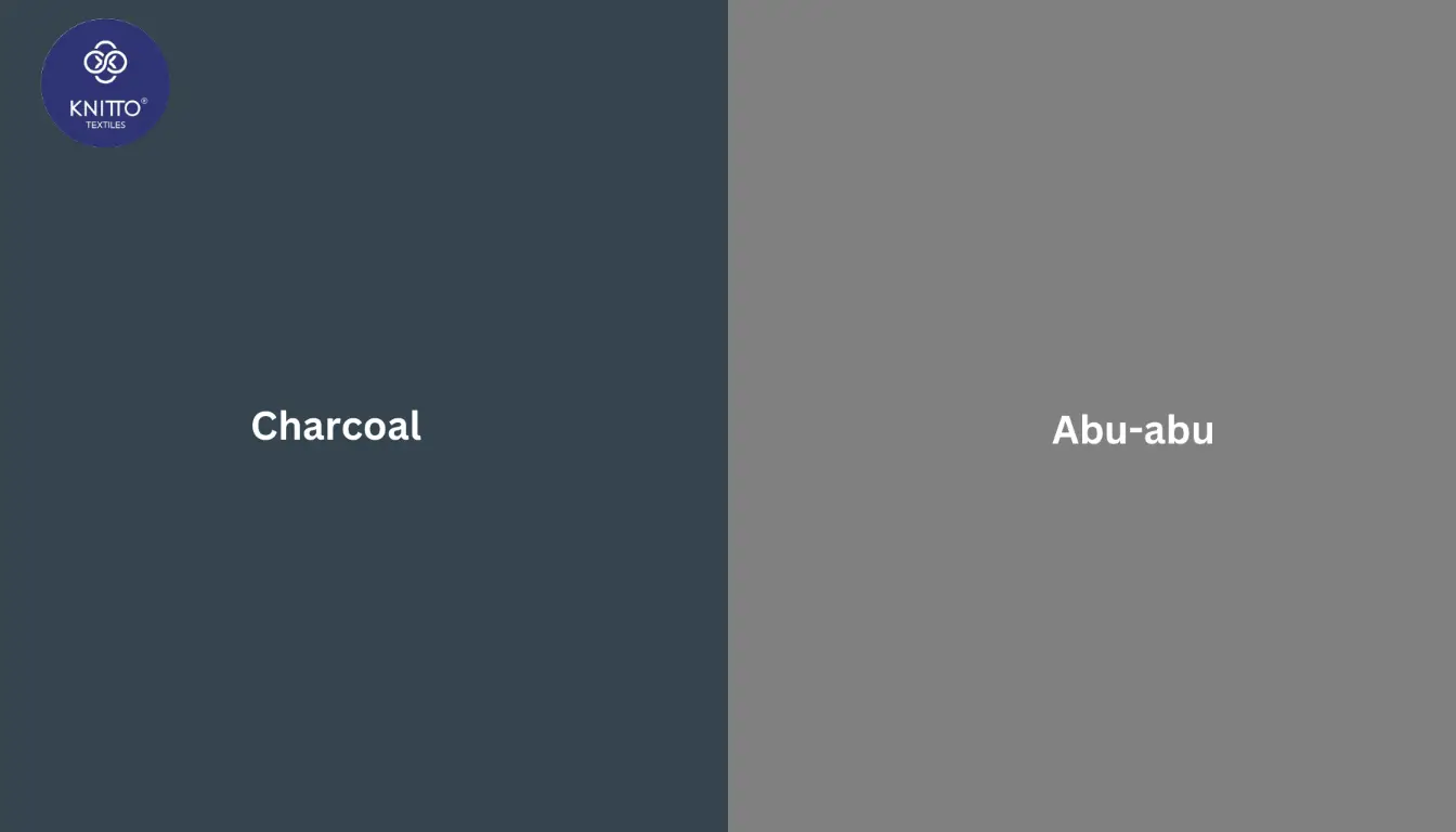 Perbedaan Warna Charcoal dan Abu abu