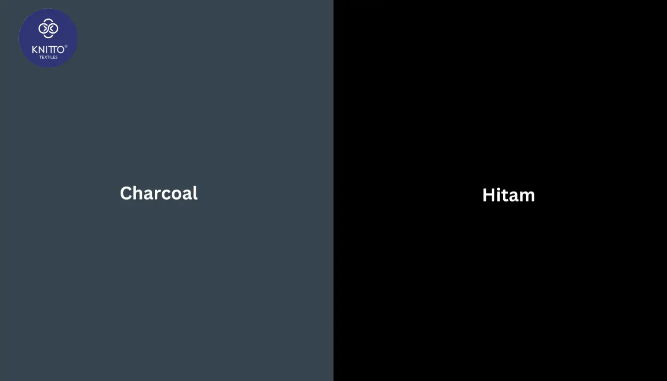 Perbedaan Warna Charcoal dan Hitam Perbedaan Warna Charcoal dan Hitam