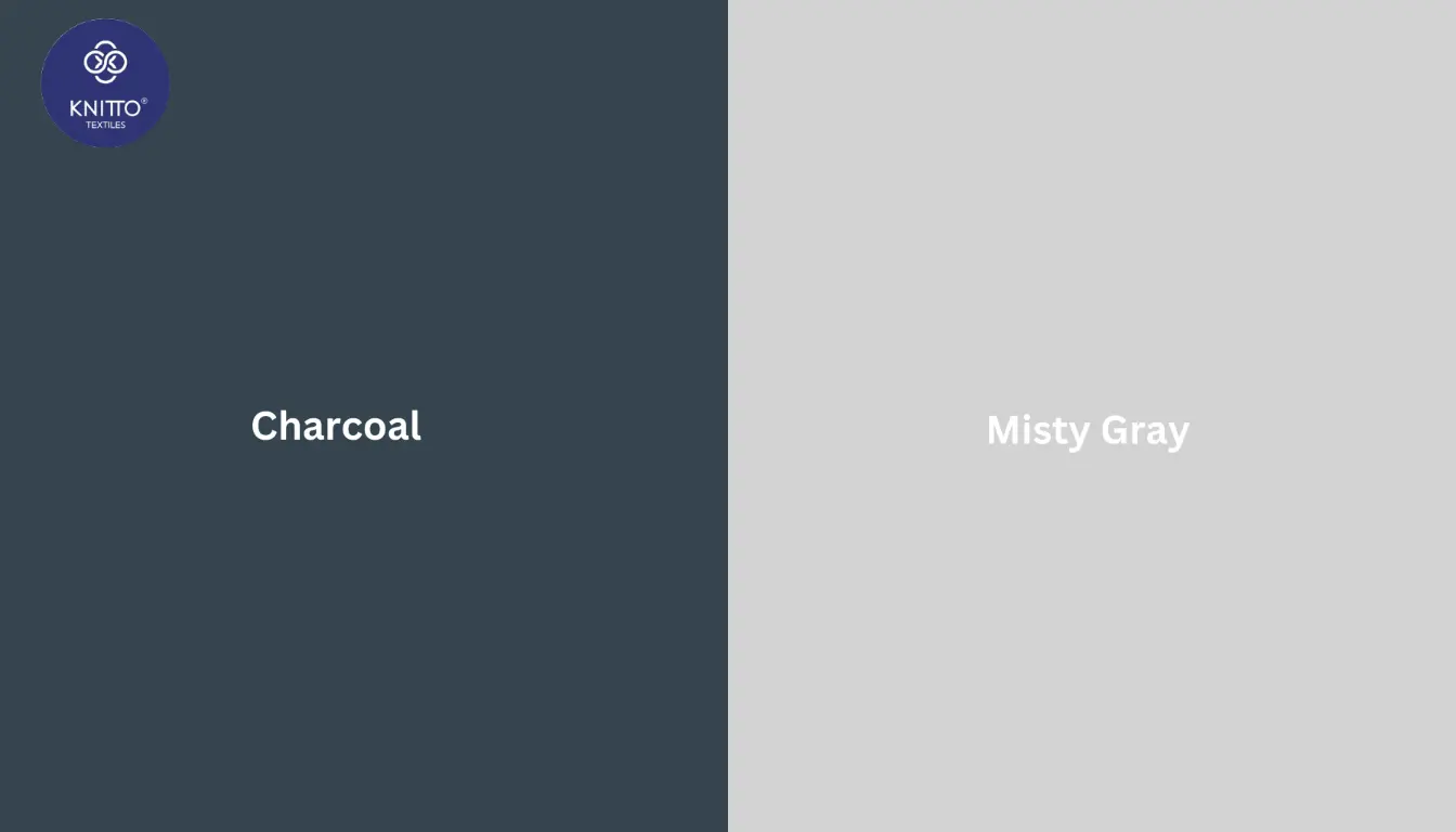 Perbedaan Warna Charcoal dan Misty