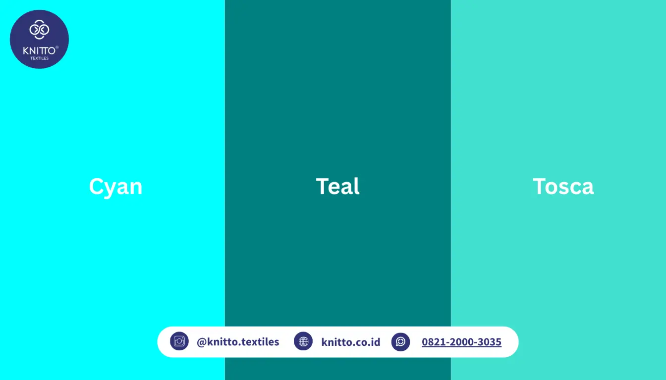 Perbedaan Warna Cyan denga Warna Serupa Perbedaan Warna Cyan denga Warna Serupa
