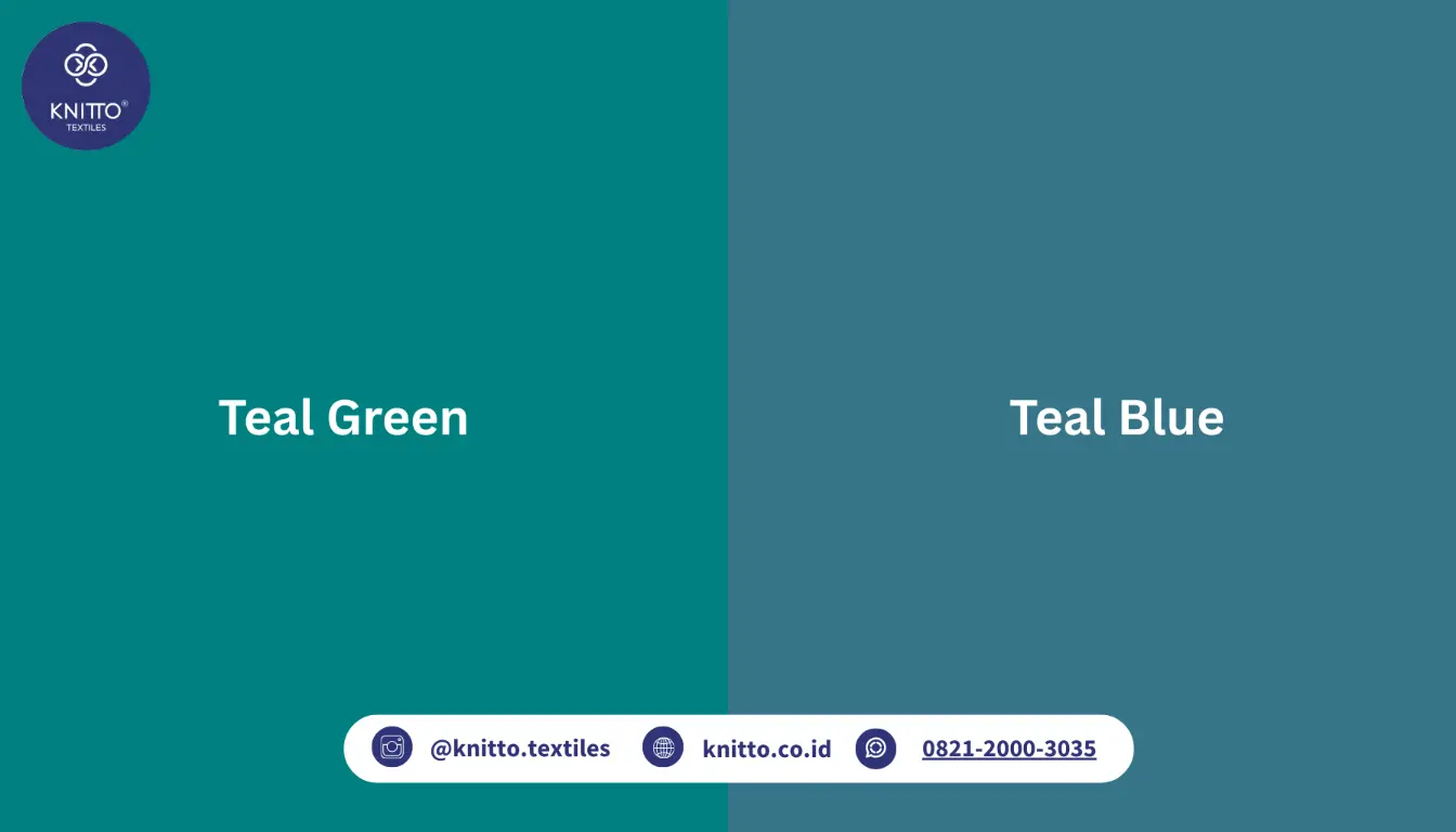 Perbedaan Warna Teal Green dan Teal Blue Perbedaan Warna Teal Green dan Teal Blue