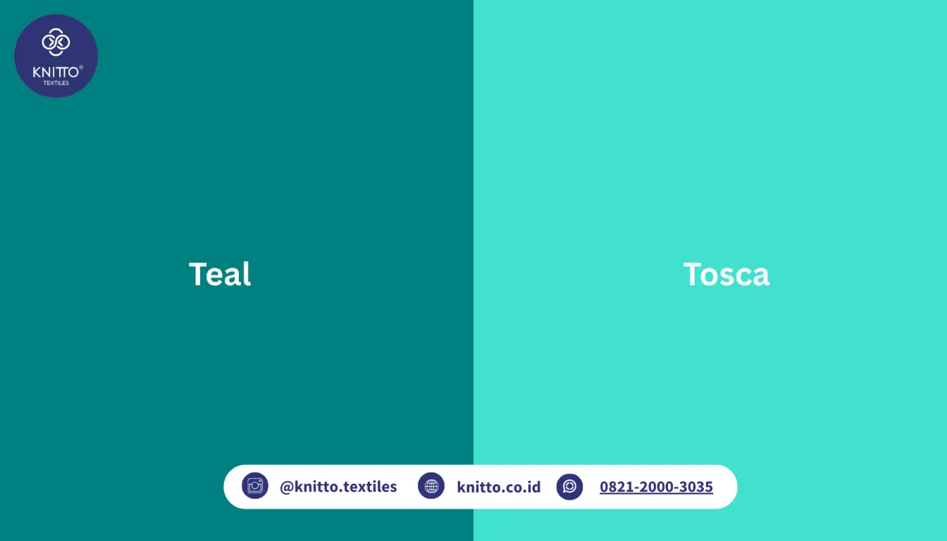 Perbedaan Warna Teal dan Tosca Perbedaan Warna Teal dan Tosca