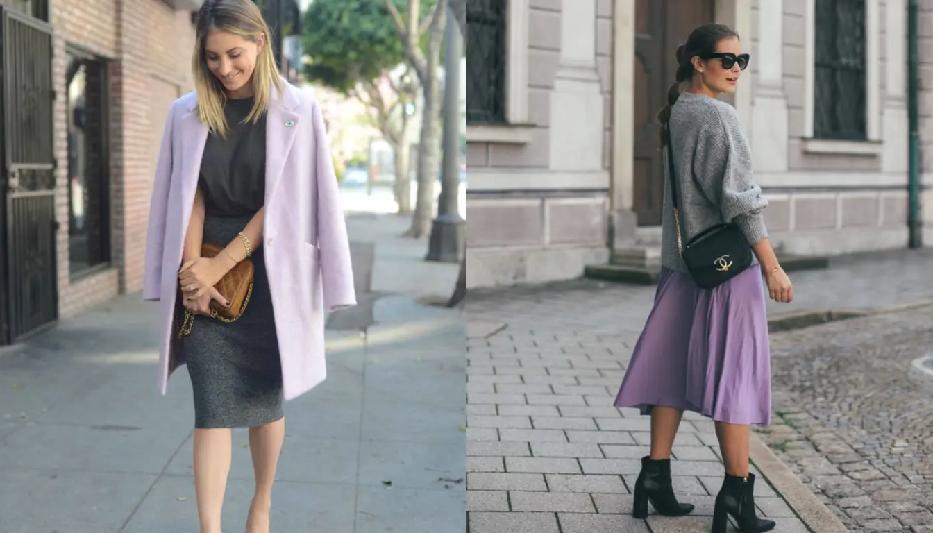 Perpaduan Warna Charcoal dan Lilac Perpaduan Warna Charcoal dan Lilac
