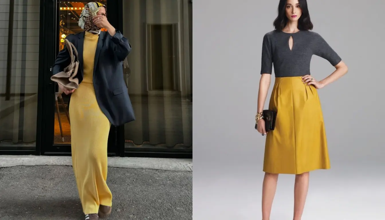 Perpaduan Warna Charcoal dan Mustard Perpaduan Warna Charcoal dan Mustard
