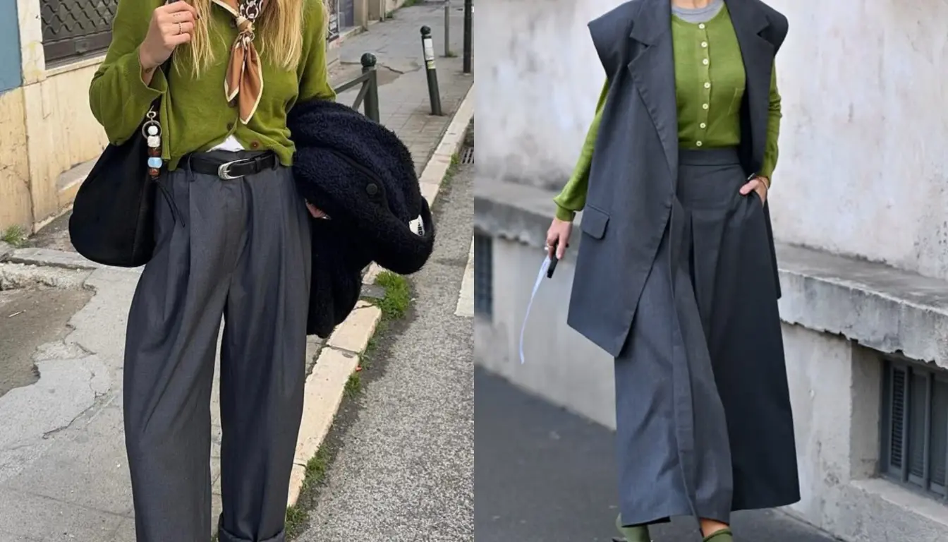 Perpaduan Warna Charcoal dan Olive Green Perpaduan Warna Charcoal dan Olive Green