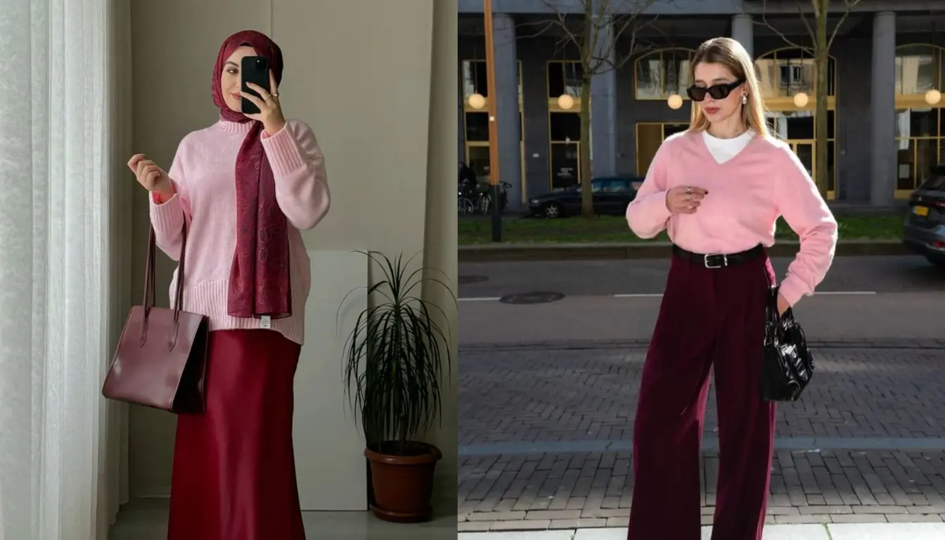 Warna Plum Cocok dengan Warna Apa Dusty Pink Contohnya