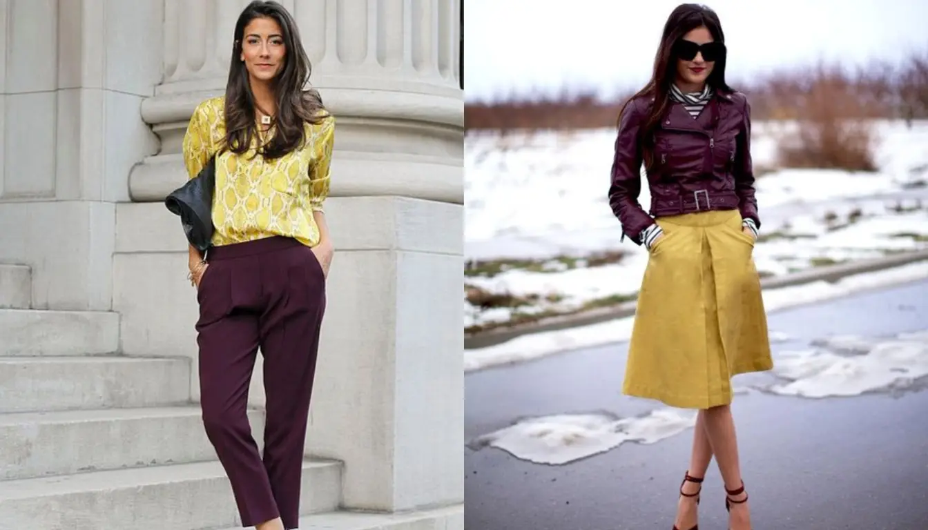 Warna Plum Cocok dengan Warna Apa Padukan dengan Mustard