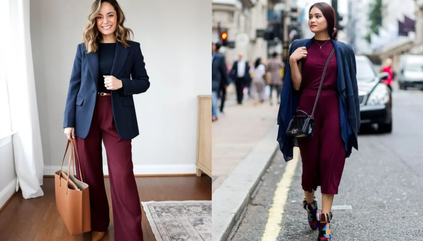 Warna Plum Cocok dengan Warna Apa Padukan dengan Navy