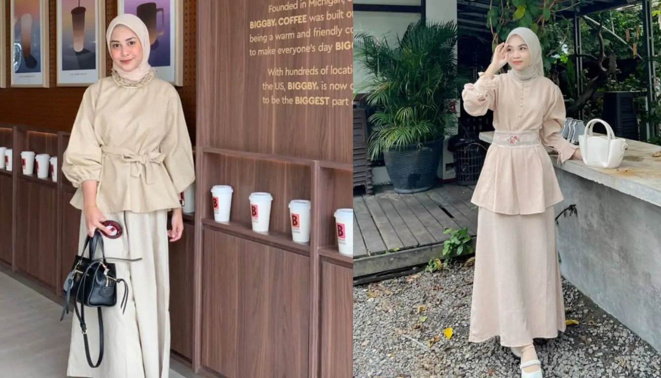Baju Coksu dengan Jilbab Warna Apa Coba Jilbab Warna Khaki Baju Coksu Cocok dengan Jilbab Warna Apa? Coba Jilbab Warna Khaki