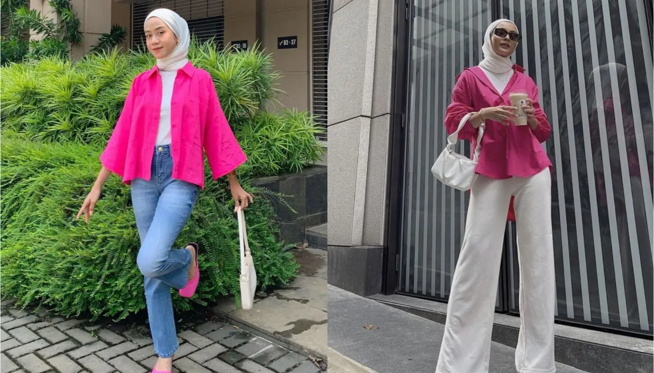 Baju Pink Fanta Cocok dengan Jilbab Warna Apa Coba Broken White Baju Pink Fanta Cocok dengan Jilbab Warna Apa? Coba Broken White