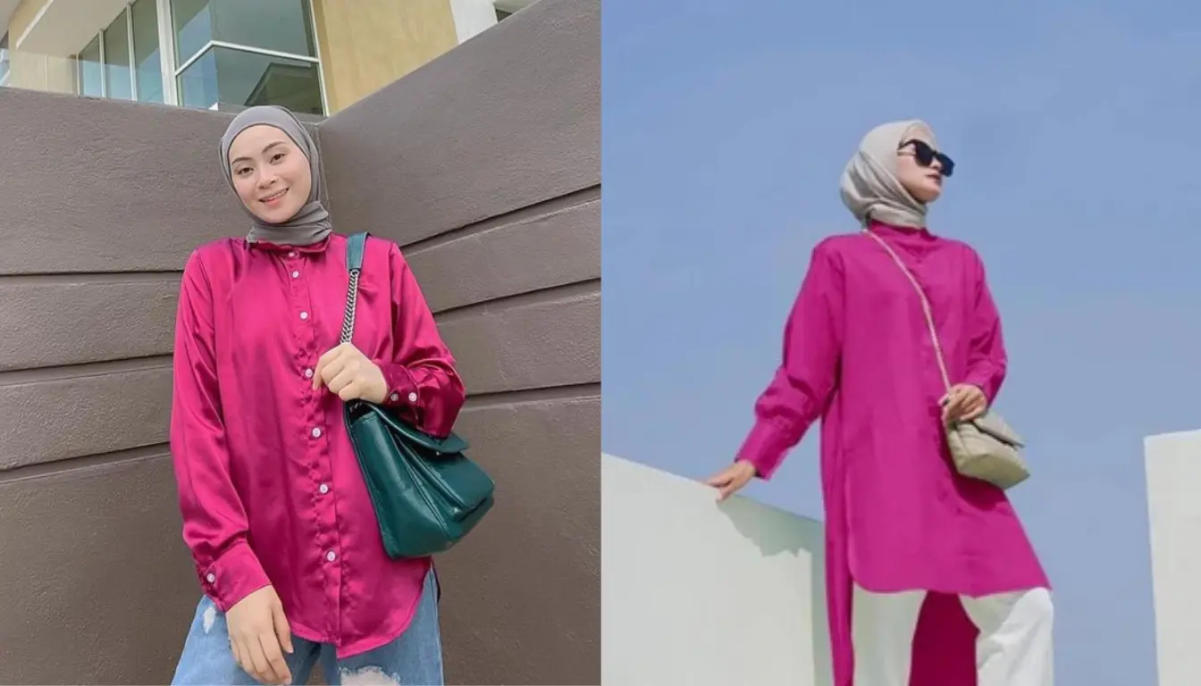 Baju Pink Fanta Cocok dengan Jilbab Warna Apa Coba Warna Abu Abu Baju Pink Fanta Cocok dengan Jilbab Warna Apa? Coba Warna Abu Abu