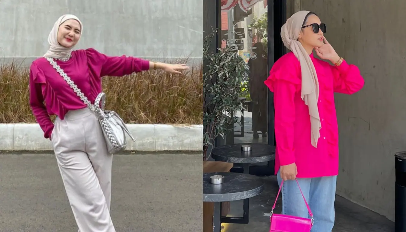 Baju Pink Fanta Cocok dengan Jilbab Warna Apa Coba Warna Beige Baju Pink Fanta Cocok dengan Jilbab Warna Apa? Coba Warna Beige