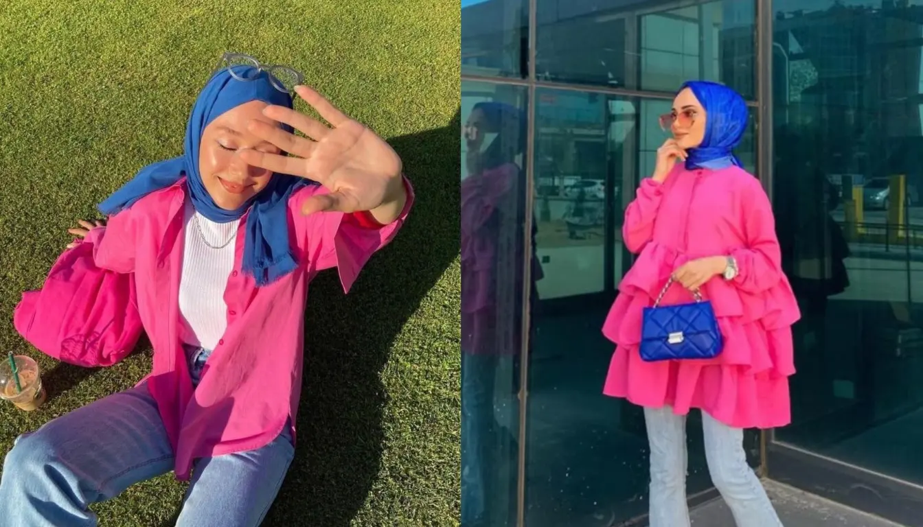 Baju Pink Fanta Cocok dengan Jilbab Warna Apa? Coba Warna Navy Baju Pink Fanta Cocok dengan Jilbab Warna Apa? Coba Warna Navy
