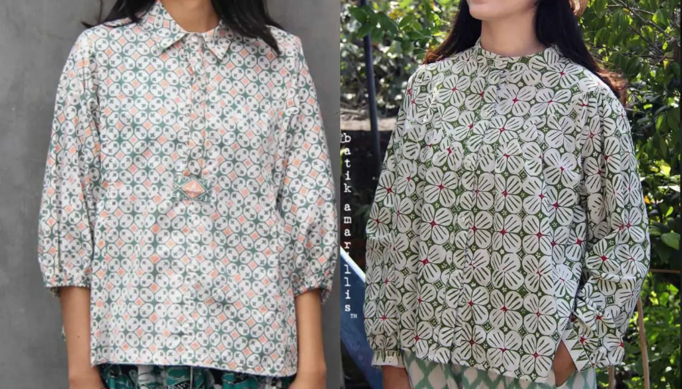 Blouse Motif Kawung (sumber batik amarillis) Blouse Motif Kawung (sumber: batik amarillis)