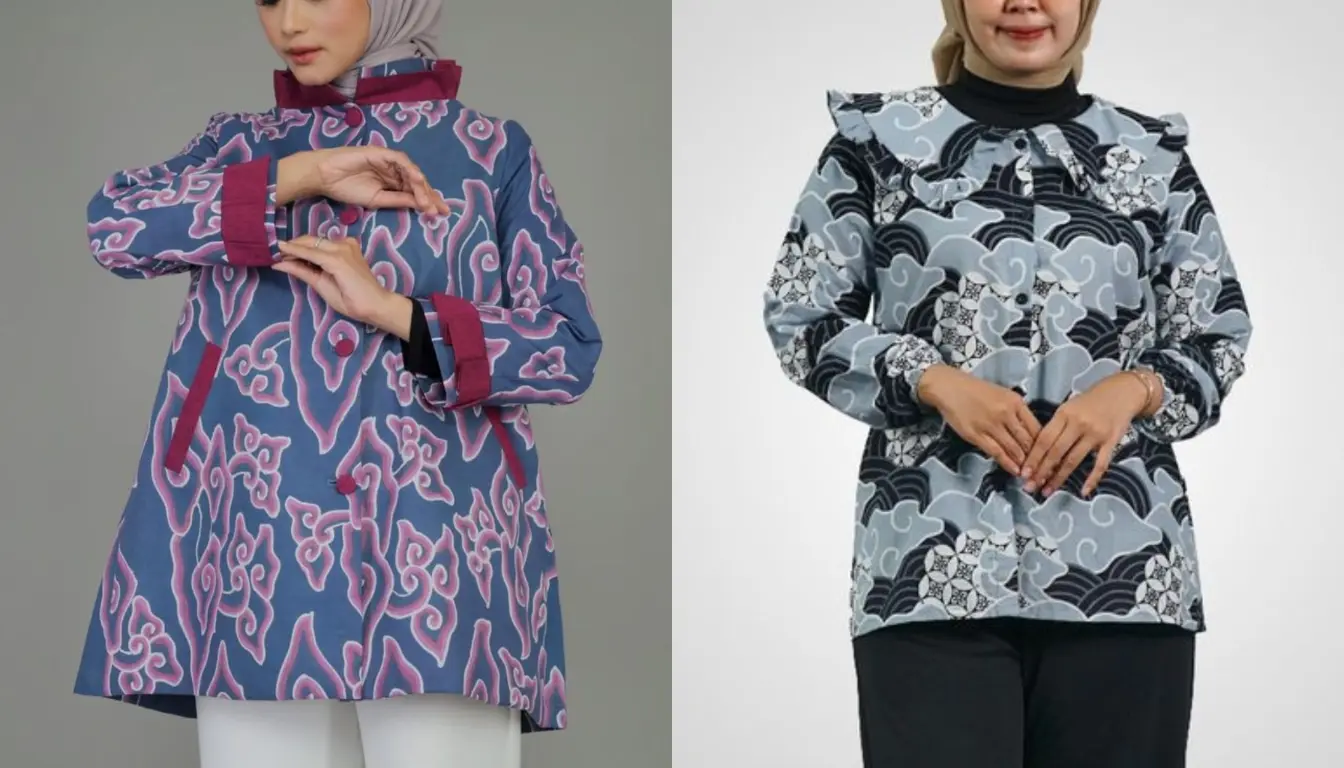 Blouse Motif Mega Mendung Blouse Motif Mega Mendung
