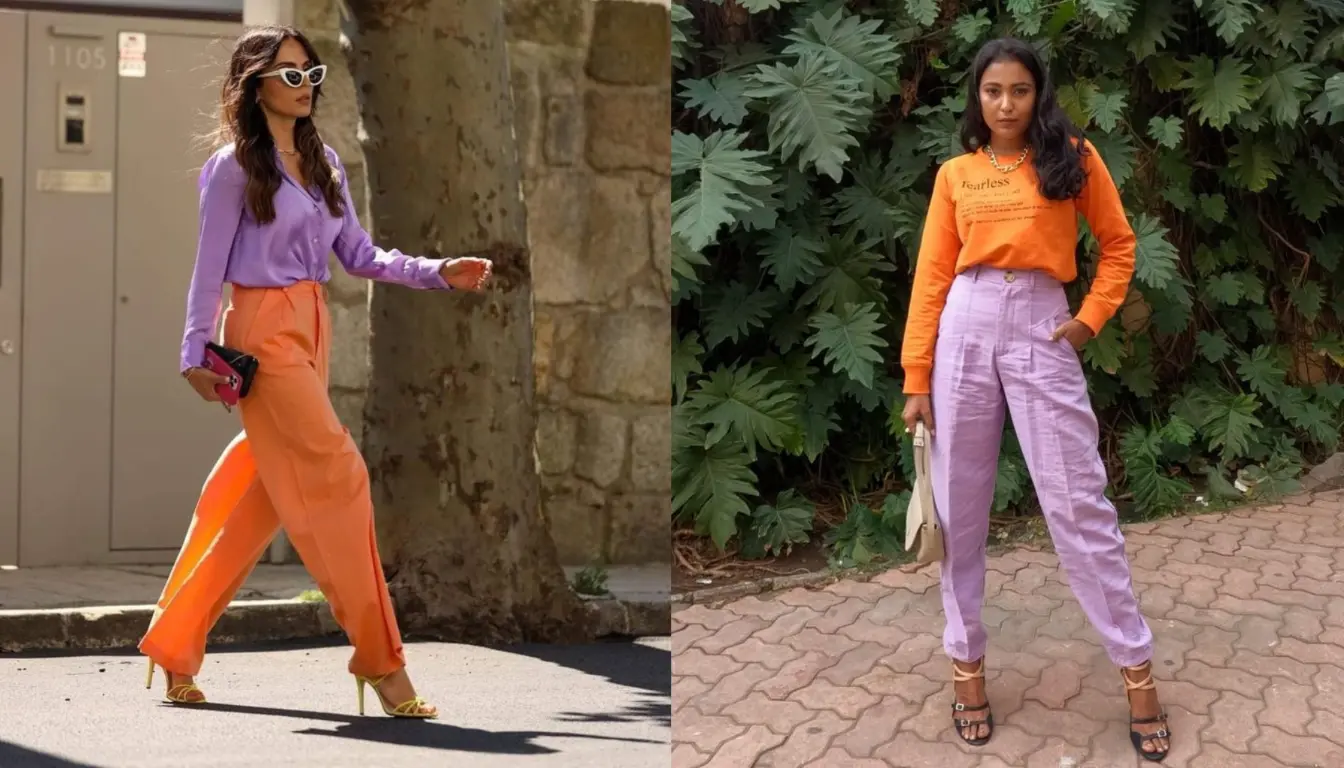 Kombinasi Apricot dengan Lilac Kombinasi Apricot dengan Lilac