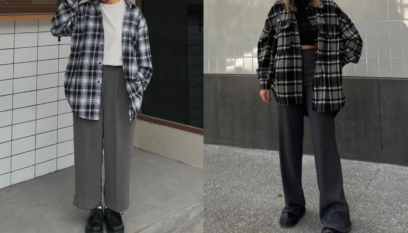 Mix and Match Docmart dengan Flanel Mix and Match Docmart dengan Flanel