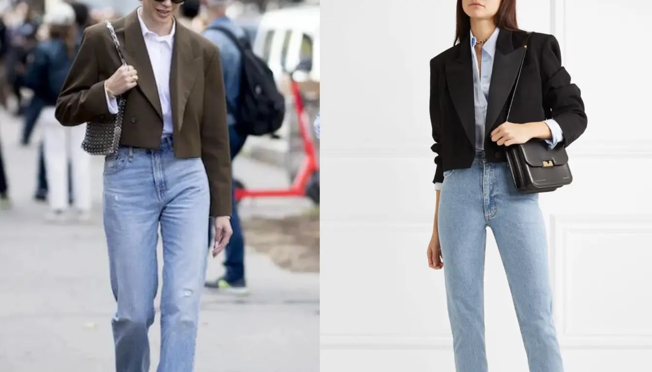 Mix and Match dengan Crop Blazer Mix and Match dengan Crop Blazer