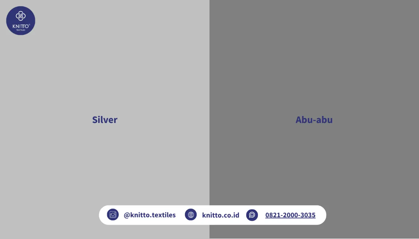 Perbedaan Silver dan Abu abu Perbedaan Silver dan Abu abu