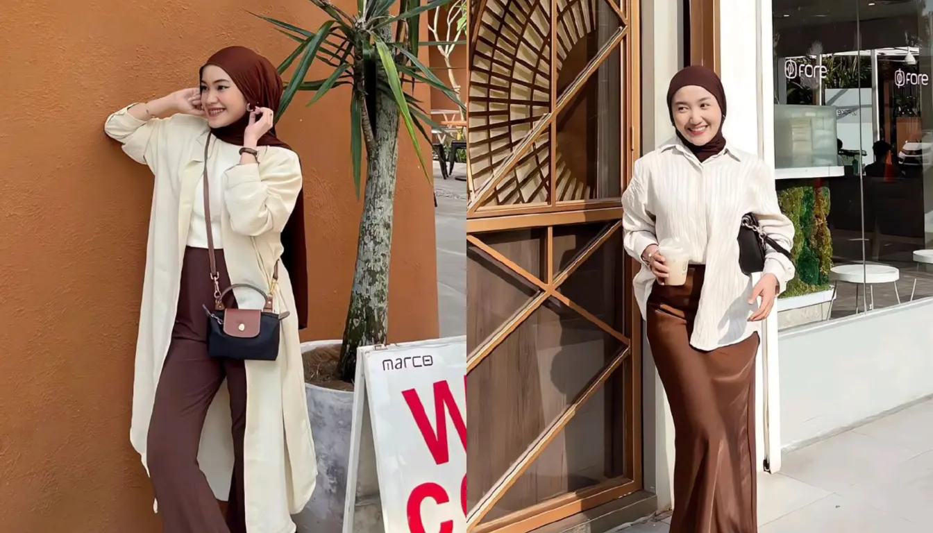 Perpaduan Broken White dan Cokelat Perpaduan Broken White dan Cokelat