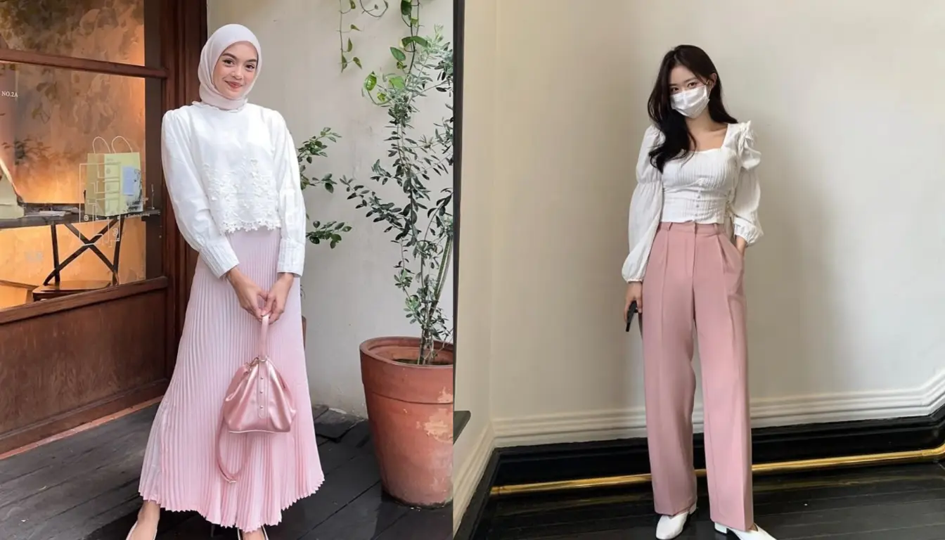 Perpaduan Broken White dan Pink Perpaduan Broken White dan Pink