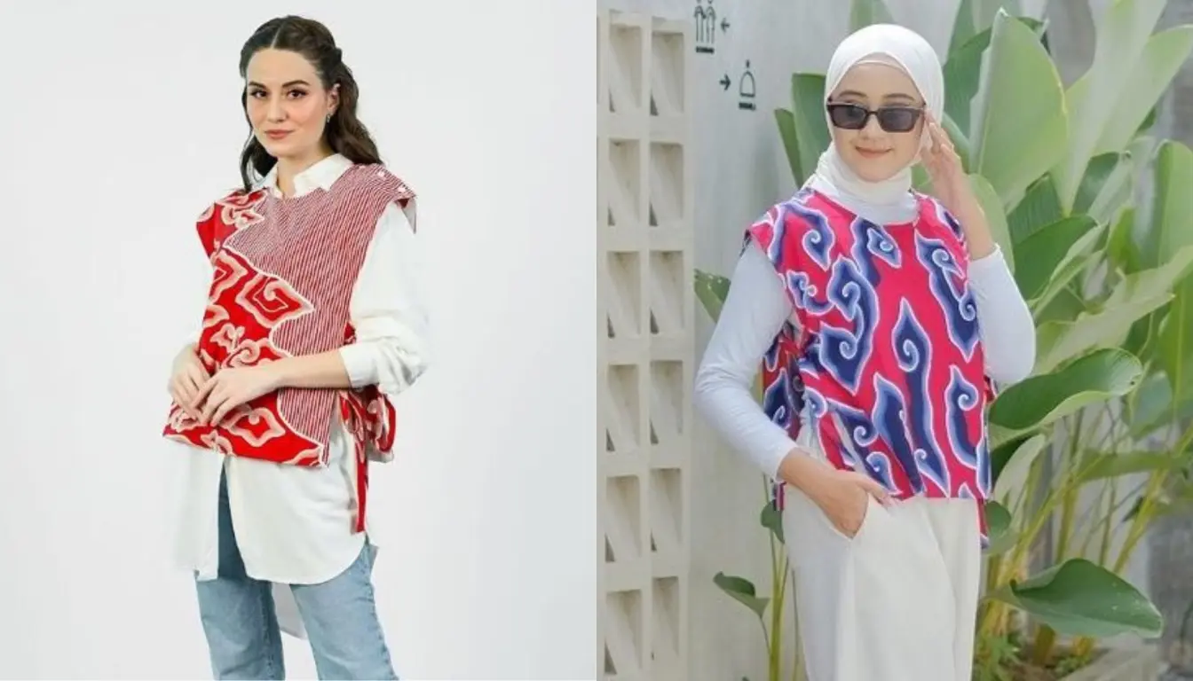 Vest Motif Mega Mendung Vest Motif Mega Mendung