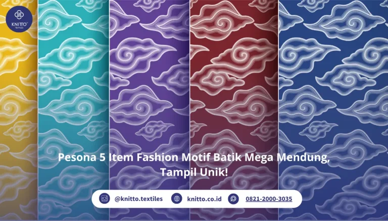 Pesona 5 Item Fashion Motif Batik Mega Mendung, Tampil Unik