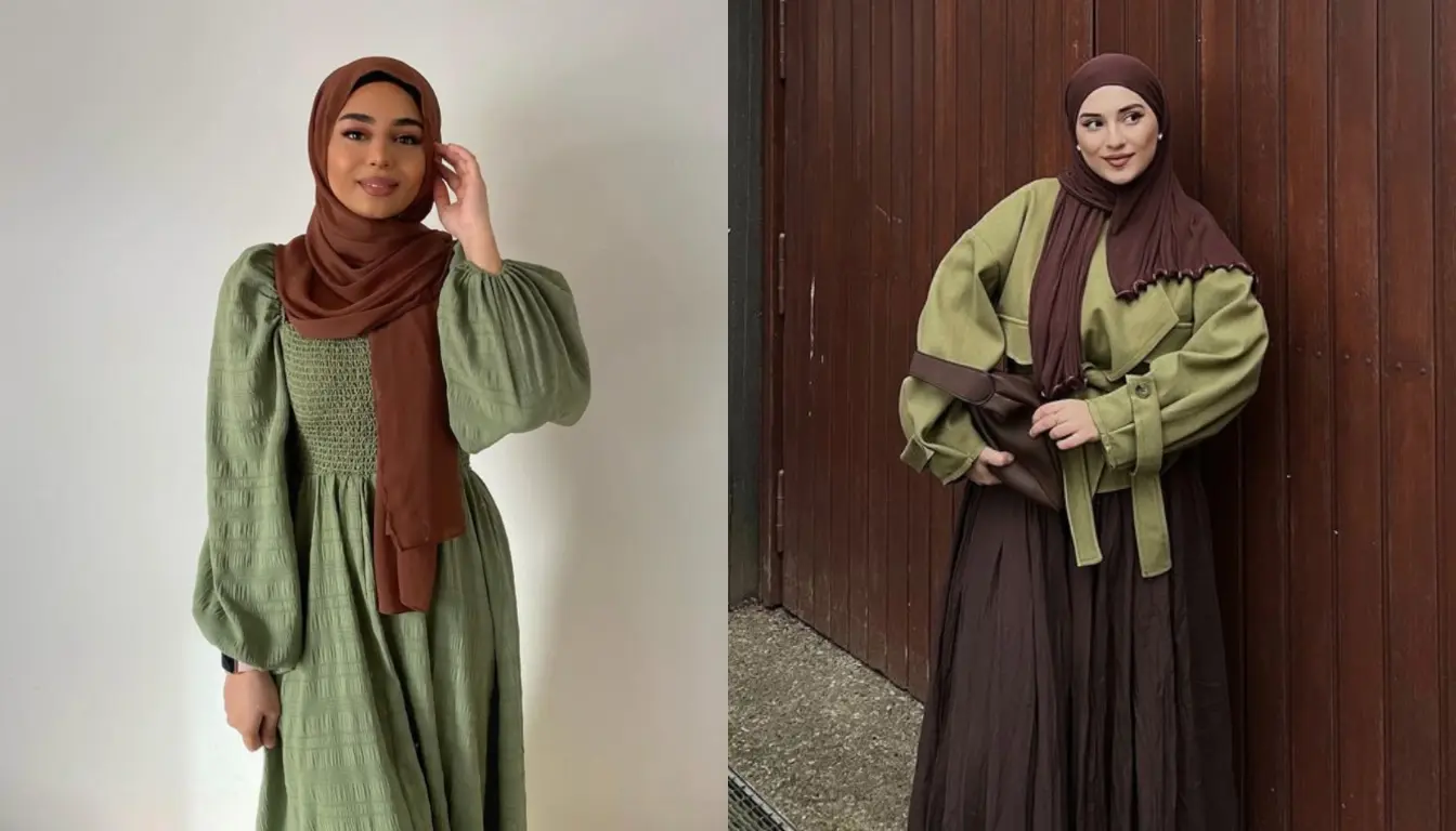 Baju Warna Army Cocok dengan Jilbab Warna Apa? Coba Jilbab Warna Cokelat