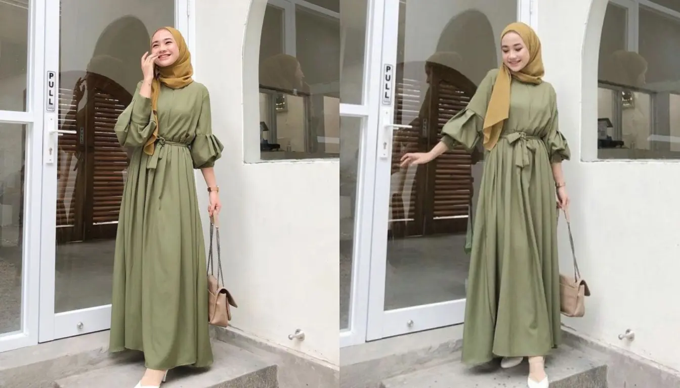 Baju Warna Army Cocok dengan Jilbab Warna Apa? Coba Jilbab Warna Olive