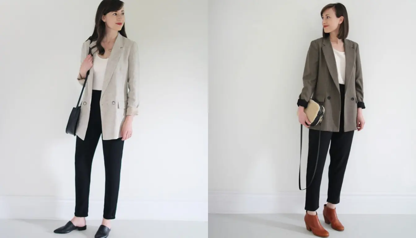 Mix and Match Ankle Pants dengan Blazer Mix and Match Celana Ankle dengan Blazer