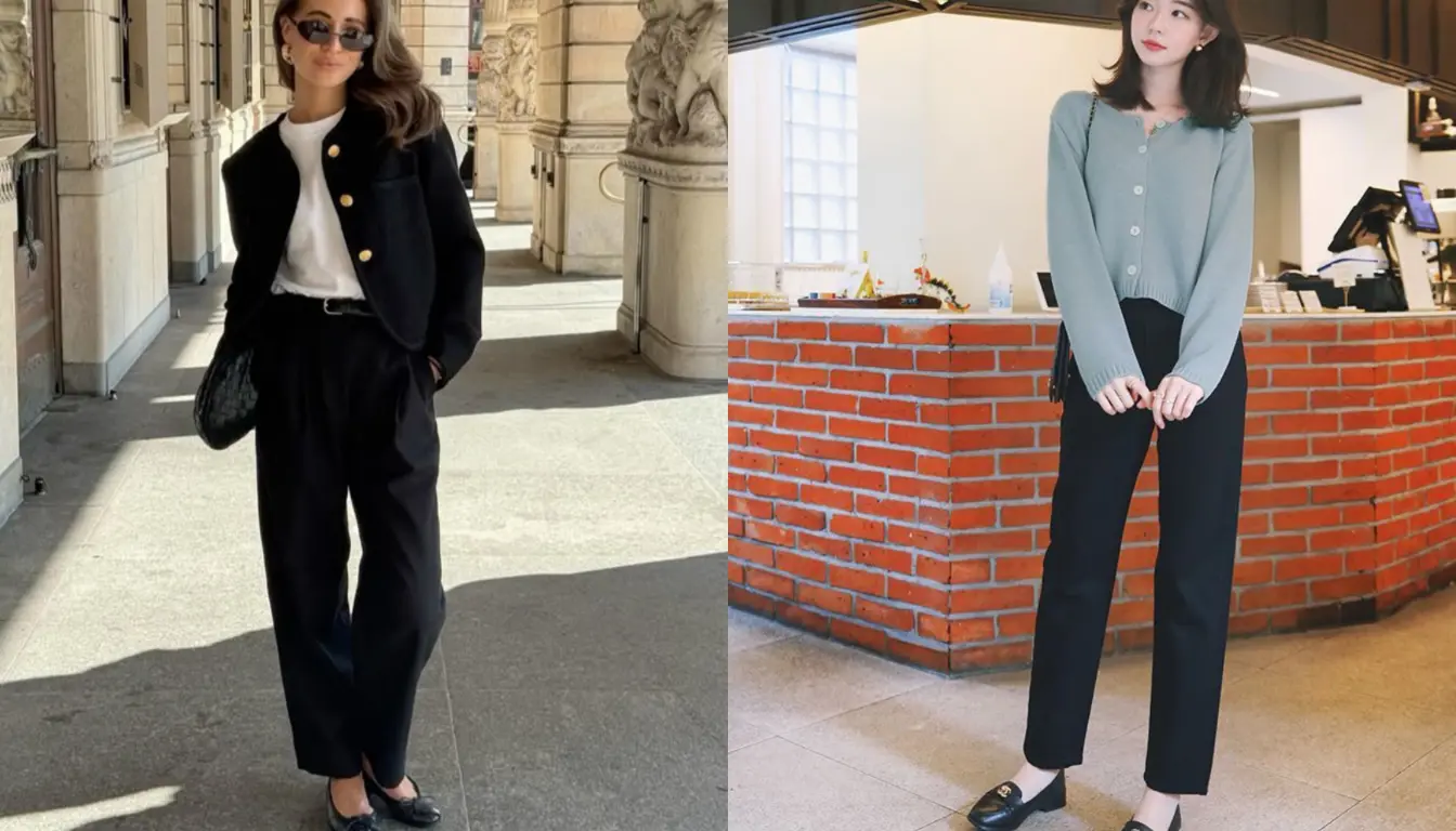Mix and Match Ankle Pants dengan Cardigan Mix and Match Celana Ankle dengan Cardigan