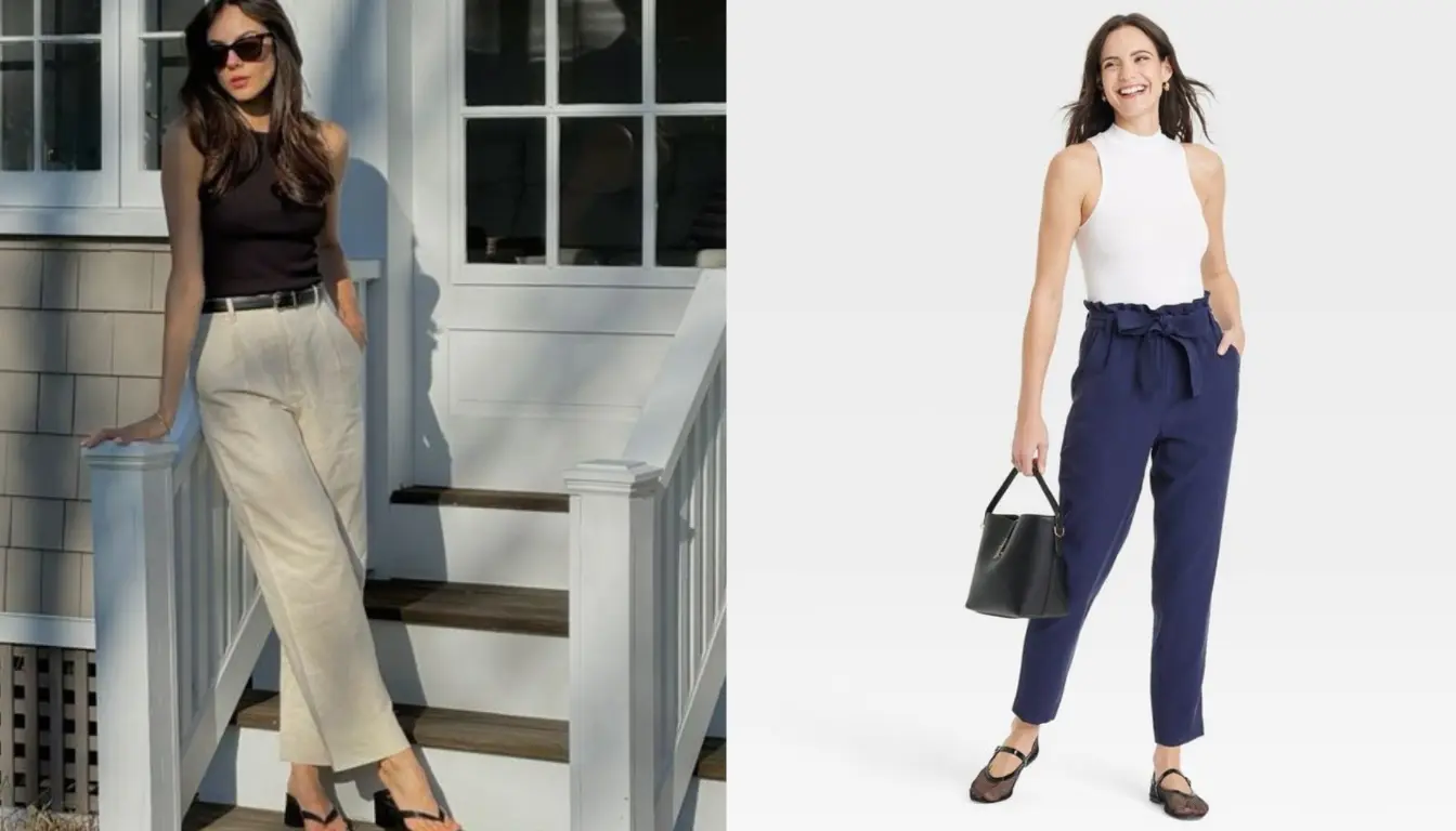 Mix and Match Ankle Pants dengan Sleeveless Top Mix and Match Celana Ankle dengan Sleeveless Top