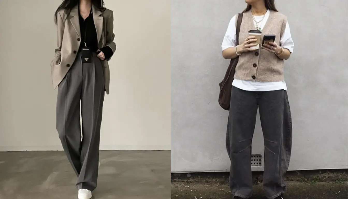 Mix and Match Dark Grey dan Cream