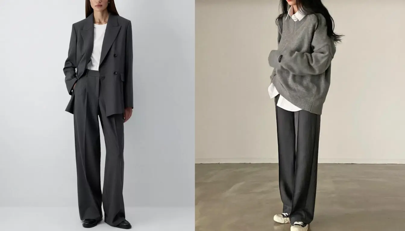 Mix and Match Dark Grey dan Putih