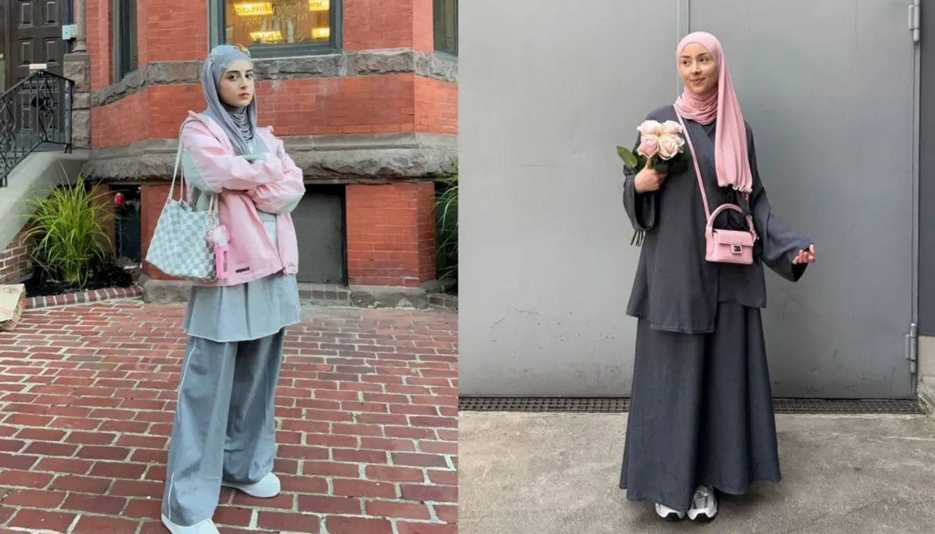Mix and Match Dark Grey dan Soft Pink
