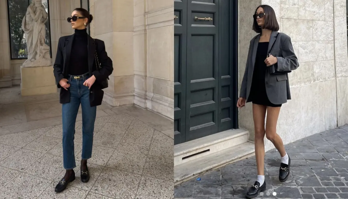 Mix and Match Loafers dengan Blazer Mix and Match Loafers dengan Blazer
