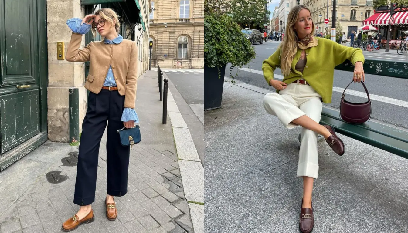 Mix and Match Loafers dengan Cardigan Mix and Match Loafers dengan Cardigan