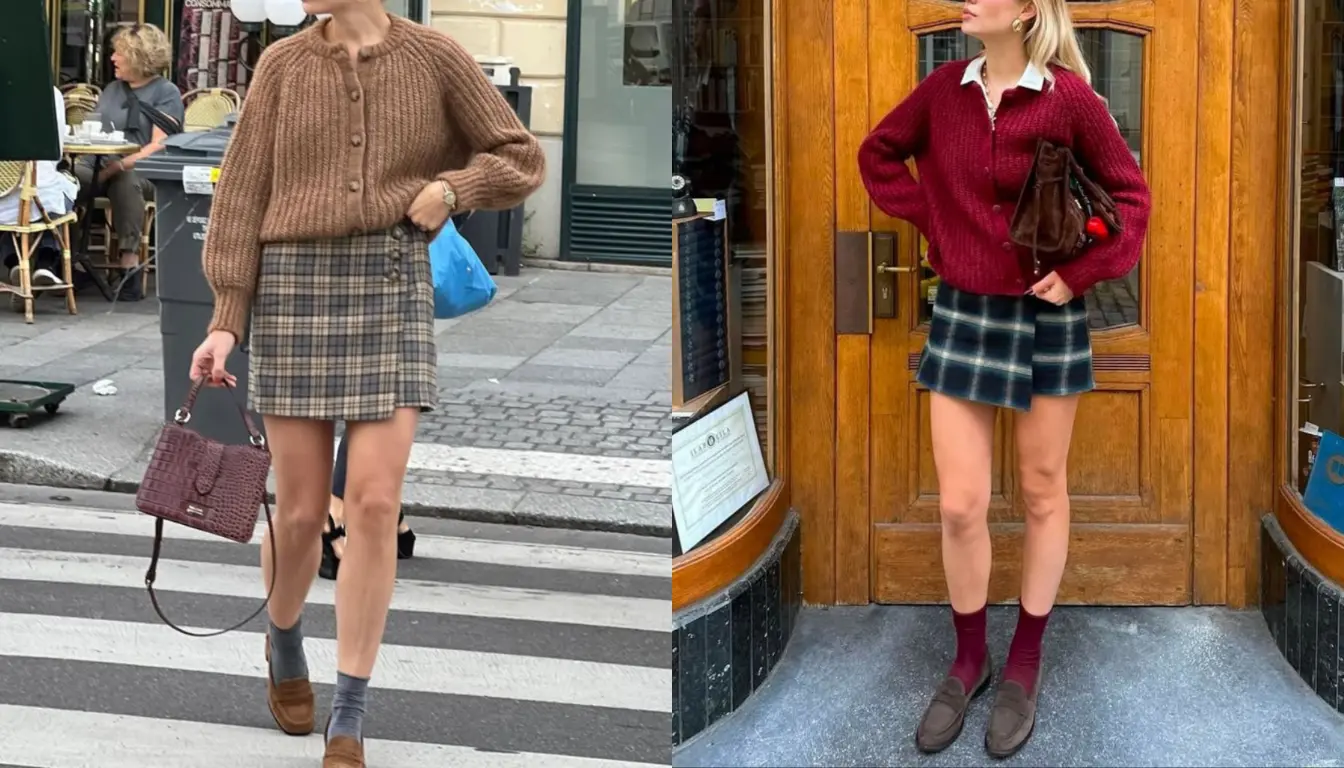 Mix and Match Loafers dengan Mini Tartan Skirt Mix and Match Loafers dengan Mini Tartan Skirt