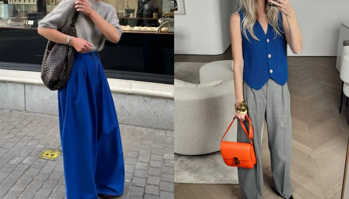 Perpaduan Electric Blue dan Abu Abu