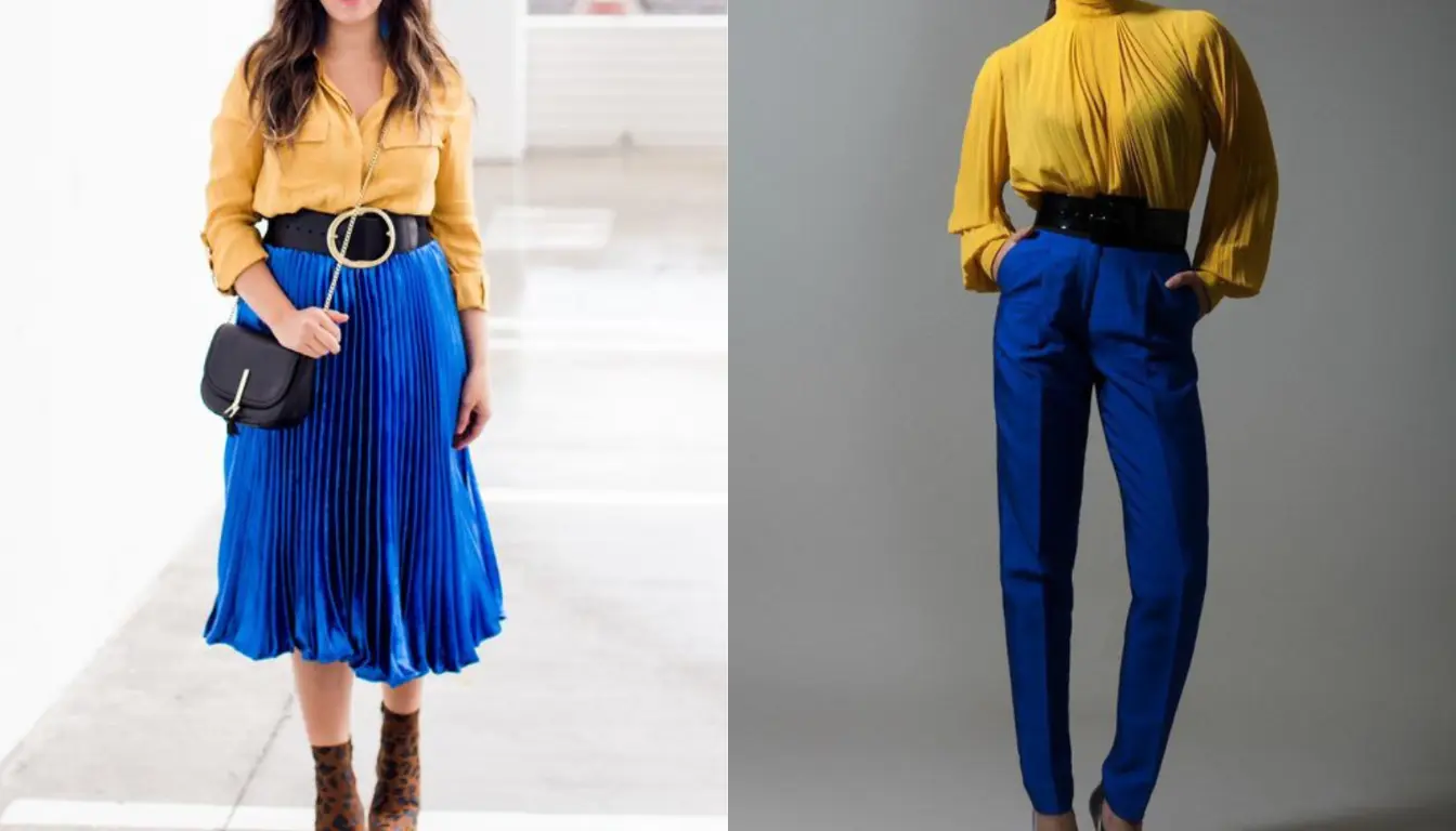 Perpaduan Biru Elektrik dan Mustard