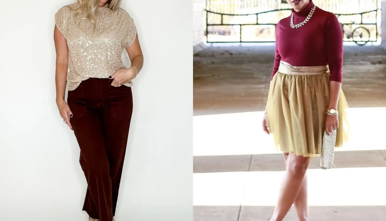 Perpaduan Champagne dan Maroon