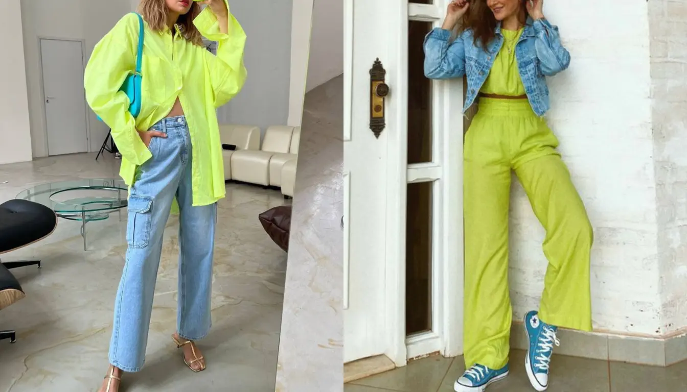 Perpaduan Hijau Stabilo dan Denim Perpaduan Hijau Stabilo dan Denim